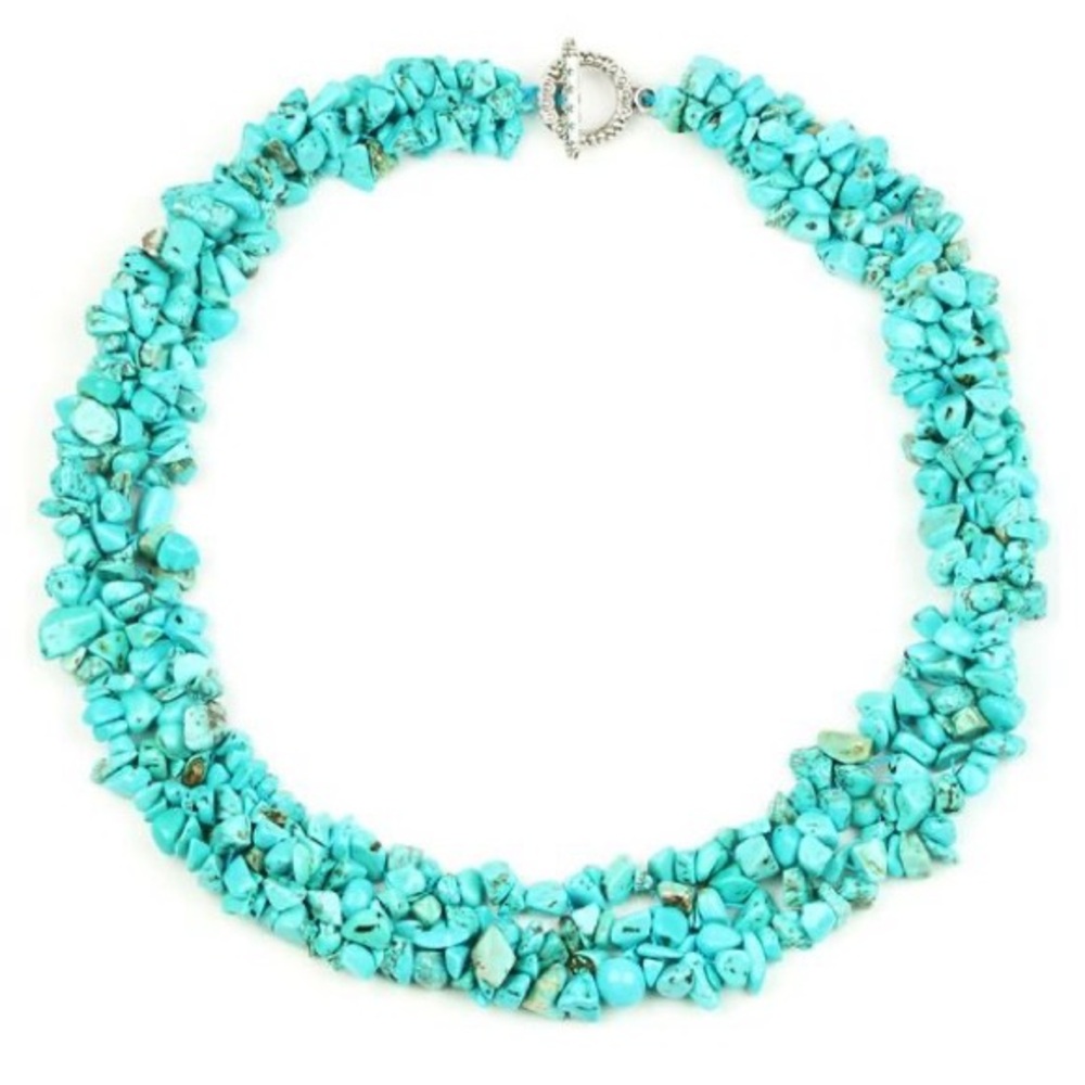 NWOT.  Eye Candy LA Turquoise Remi Chunky Multi-Strand Collar Necklace